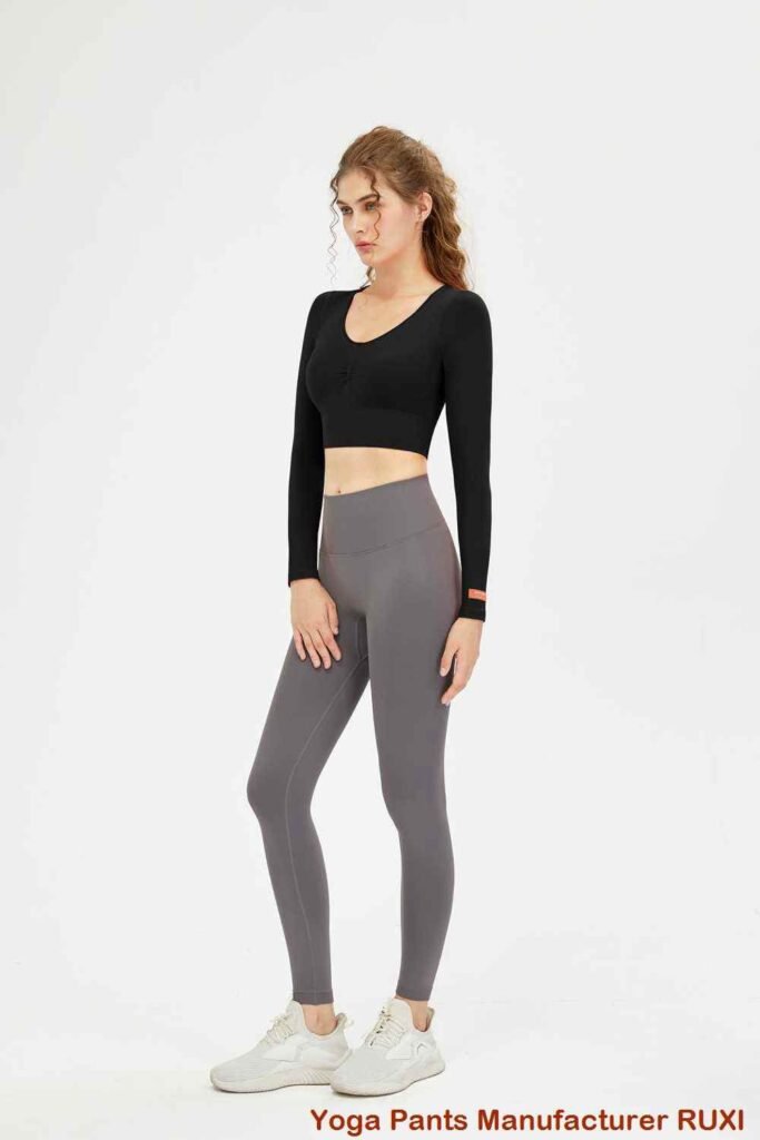 High Waisted Workout Shorts with Pockets RUXI zn3060