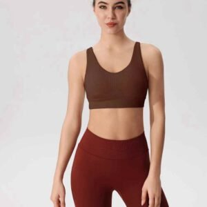 Longline Sports Bra Crop Top for Active Wear RUXI zn1787