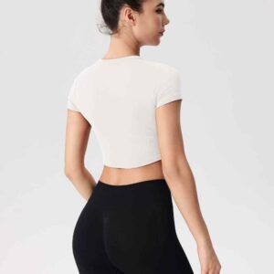 High Waist Ruched Bottom Yoga Leggings RUXI zn694