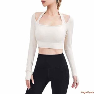Comfortable White Yoga Trousers RUXI zn822