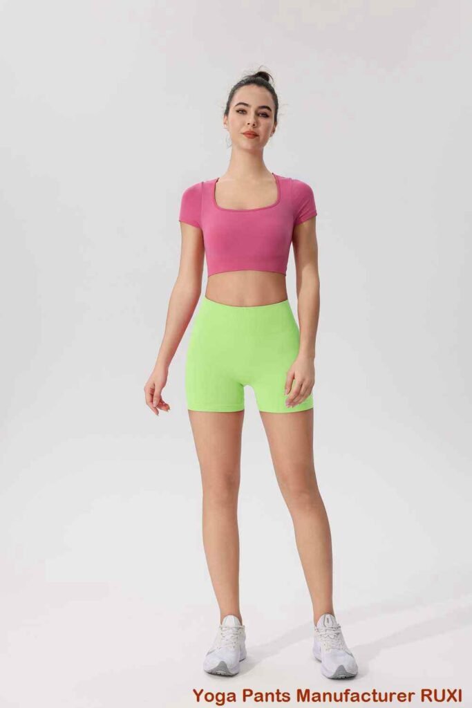 High Waisted Womens Workout Shorts RUXI zn3090