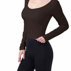 Grey Yoga Jumper Soft and Comfy Activewear RUXI zn1417