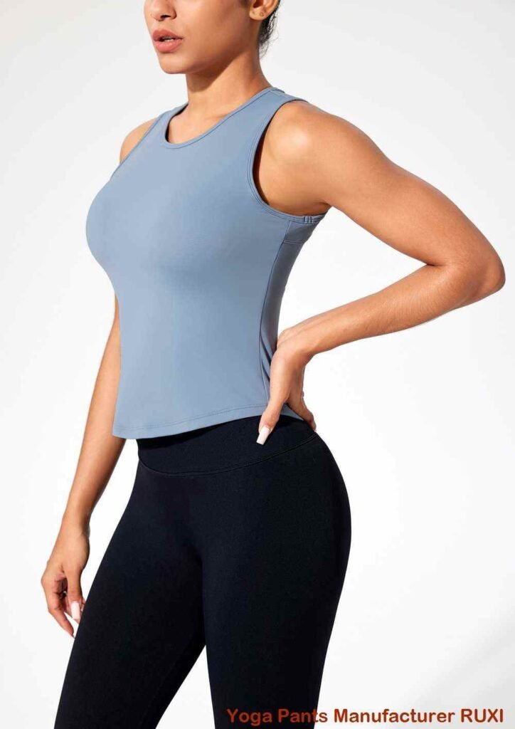 Black Padded Sports Bra for Comfortable Support RUXI zn1656