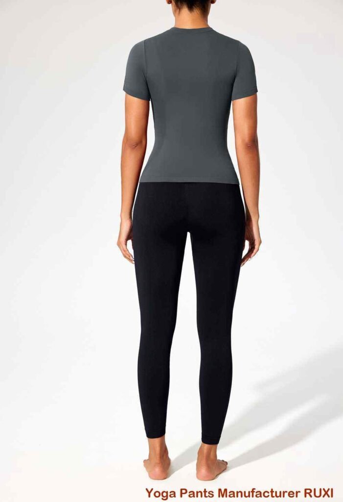 Black Longline Sports Bra Supportive Fit RUXI zn1598