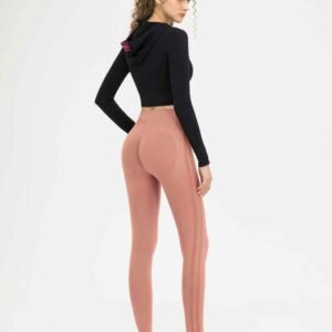 Womens Red Yoga Shorts High Waist Fitness Wear RUXI zn3916