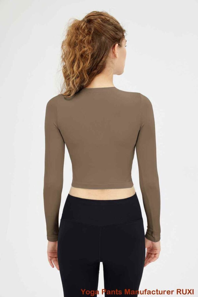 Mock Neck Sports Bra for Active Comfort RUXI zn1657