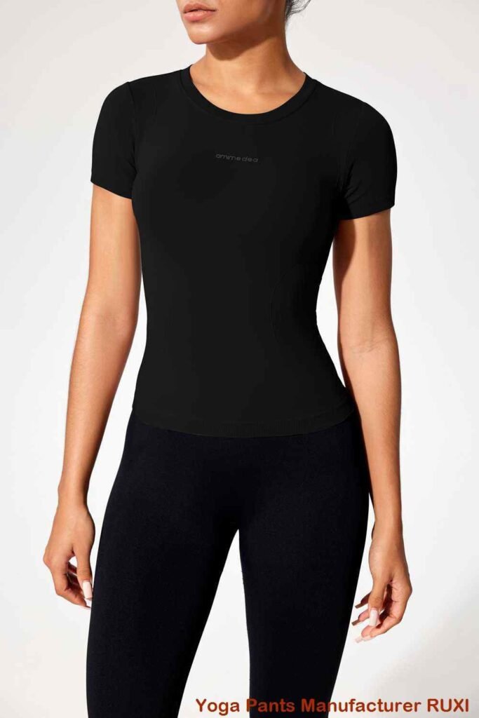 Ribbed Seamless Cycling Shorts for Women RUXI zn3370